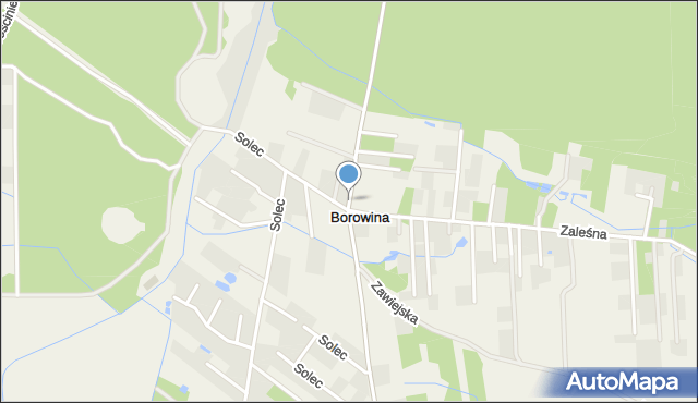 Borowina gmina Konstancin-Jeziorna, Warecka, mapa Borowina gmina Konstancin-Jeziorna