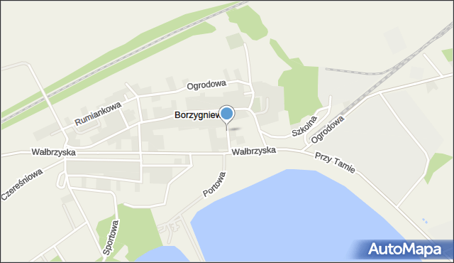 Borzygniew, Wąska, mapa Borzygniew