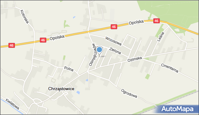 Chrząstowice powiat opolski, Wąska, mapa Chrząstowice powiat opolski
