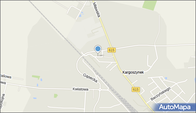 Ciechanów, Wąska, mapa Ciechanów