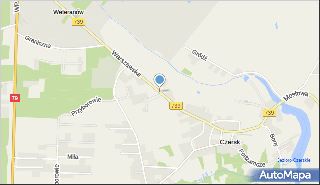 Czersk gmina Góra Kalwaria, Warszawska, mapa Czersk gmina Góra Kalwaria