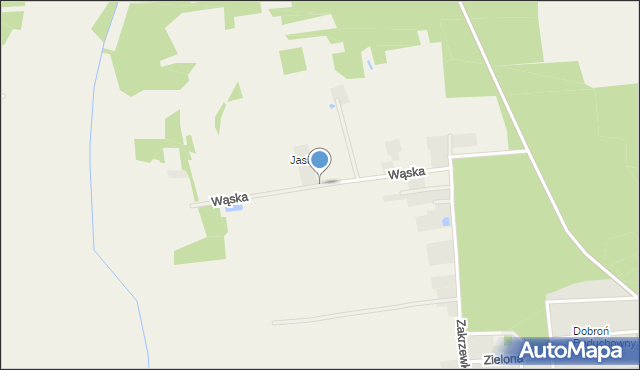 Dobroń, Wąska, mapa Dobroń