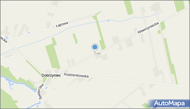 Dobrzyniec, Wawrzyniecka, mapa Dobrzyniec