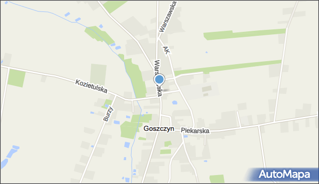 Goszczyn powiat grójecki, Warszawska, mapa Goszczyn powiat grójecki