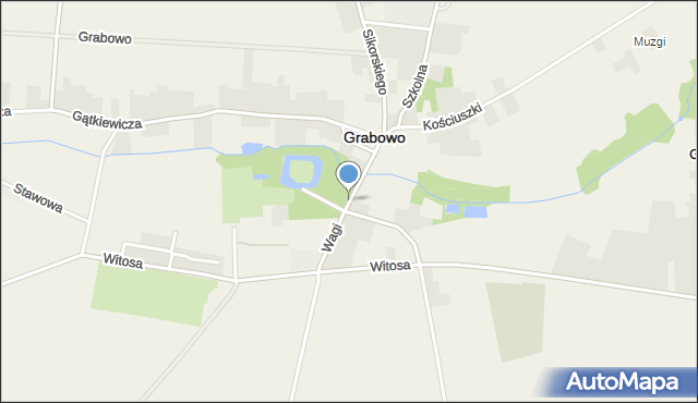 Grabowo powiat kolneński, Wagi Jakuba, mapa Grabowo powiat kolneński