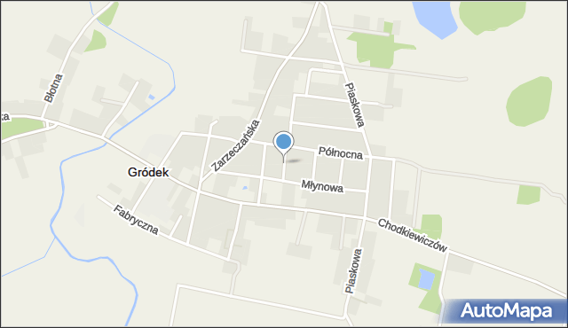 Gródek powiat białostocki, Wąska, mapa Gródek powiat białostocki