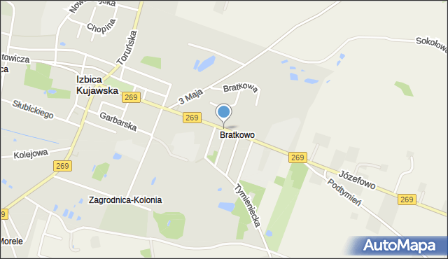 Izbica Kujawska, Warszawska, mapa Izbica Kujawska