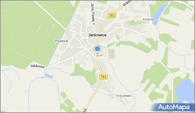 Jankowice gmina Babice, Wadowicka, mapa Jankowice gmina Babice