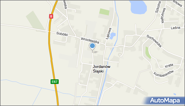 Jordanów Śląski, Wąska, mapa Jordanów Śląski