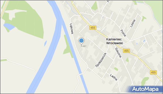 Kamieniec Wrocławski, Wąska, mapa Kamieniec Wrocławski