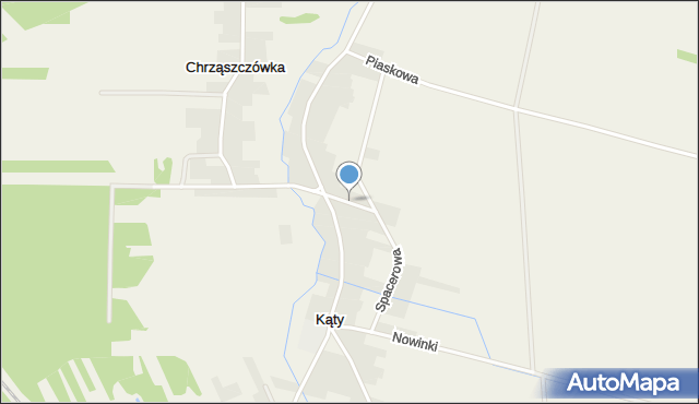 Kąty gmina Kołbiel, Wąska, mapa Kąty gmina Kołbiel