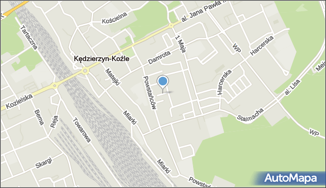 Kędzierzyn-Koźle, Wąska, mapa Kędzierzyna-Koźle