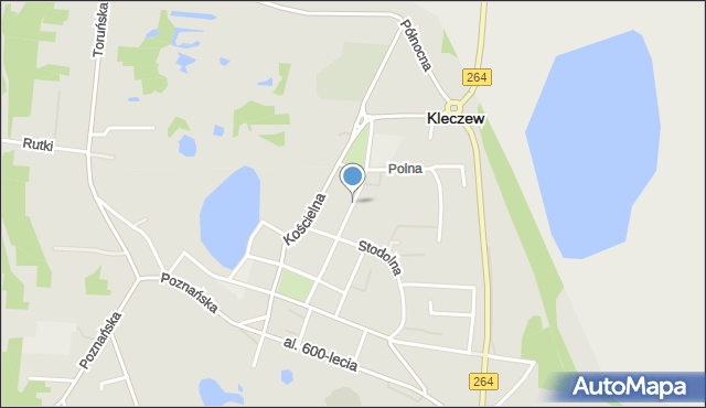 Kleczew, Warszawska, mapa Kleczew