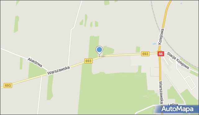 Kleszczele, Warszawska, mapa Kleszczele