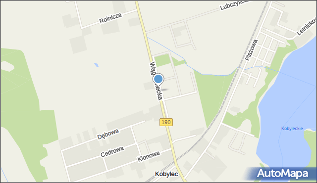 Kobylec gmina Wągrowiec, Wągrowiecka, mapa Kobylec gmina Wągrowiec