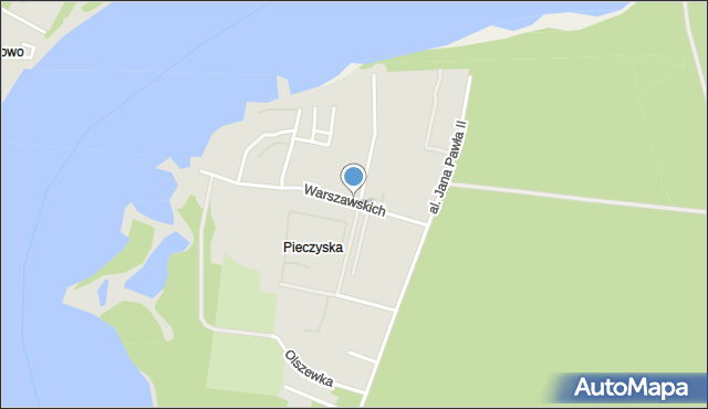 Koronowo powiat bydgoski, Warszawskich, mapa Koronowo powiat bydgoski