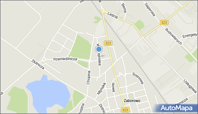 Leszno, Wawrzyniaka Piotra, ks., mapa Leszno