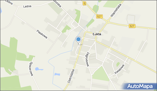 Łukta, Wąska, mapa Łukta