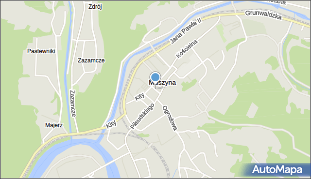 Muszyna, Wąska, mapa Muszyna