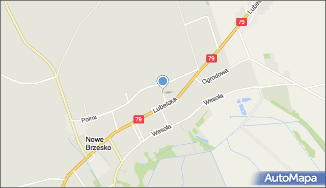 Nowe Brzesko, Wąska, mapa Nowe Brzesko