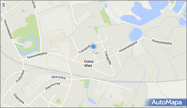 Nysa, Waryńskiego Ludwika, mapa Nysy