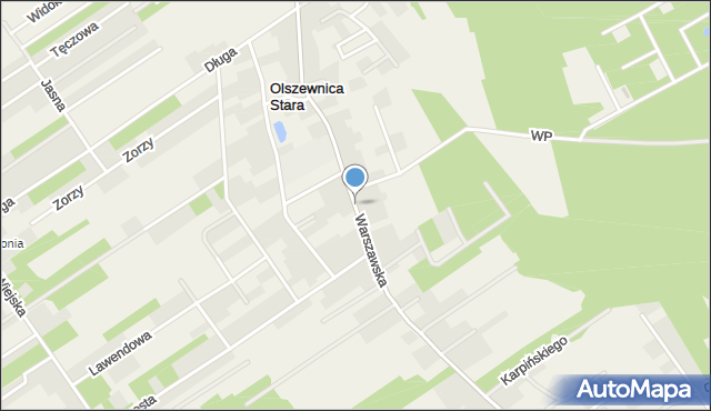 Olszewnica Stara, Warszawska, mapa Olszewnica Stara