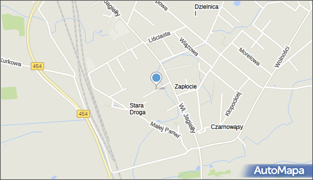 Opole, Wąska, mapa Opola