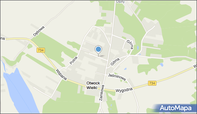 Otwock Wielki, Wąska, mapa Otwock Wielki