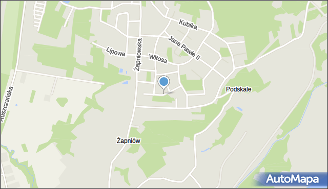 Połaniec powiat staszowski, Warchałowskiego Kazimierza, mapa Połaniec powiat staszowski