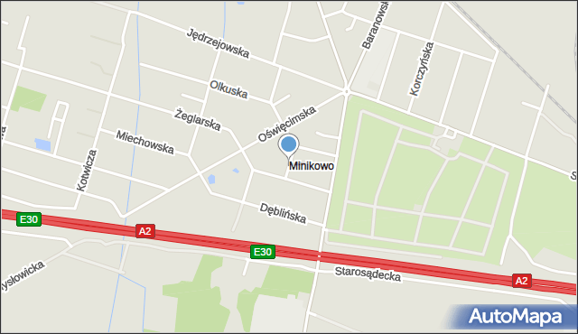 Poznań, Warecka, mapa Poznania