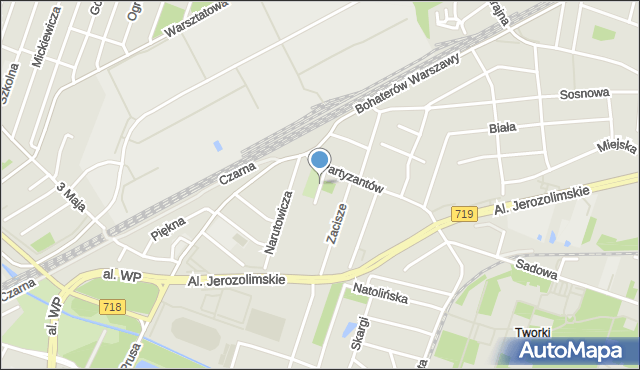 Pruszków, Wapienna, mapa Pruszków