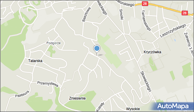 Przemyśl, Wandy, mapa Przemyśla