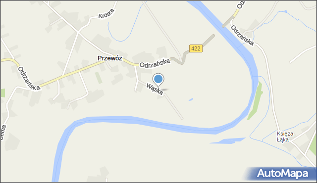 Przewóz gmina Cisek, Wąska, mapa Przewóz gmina Cisek