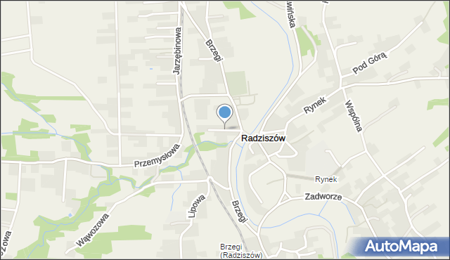 Radziszów, Wąska, mapa Radziszów