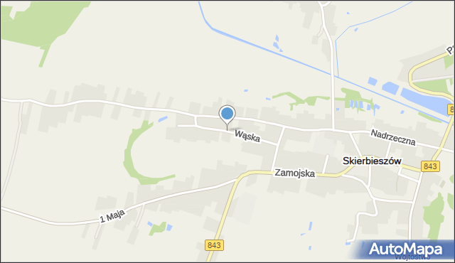 Skierbieszów, Wąska, mapa Skierbieszów