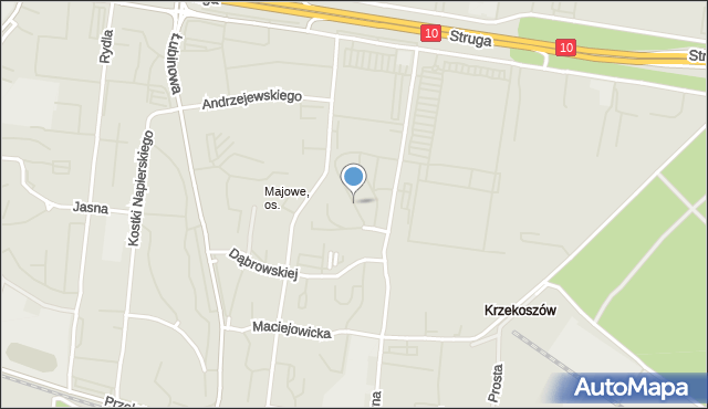 Szczecin, Wańkowicza Melchiora, mapa Szczecina