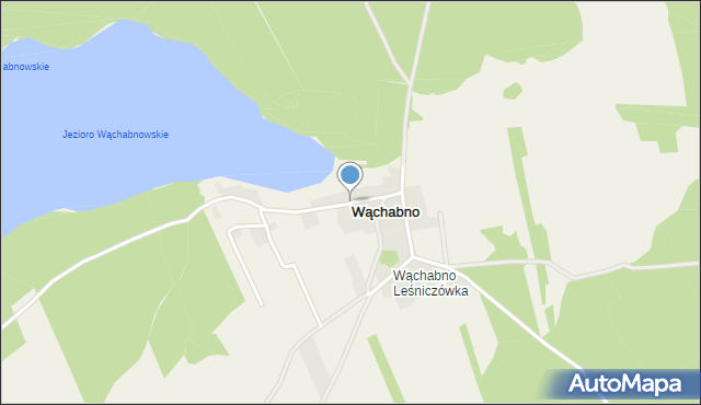 Wąchabno, Wąchabno, mapa Wąchabno