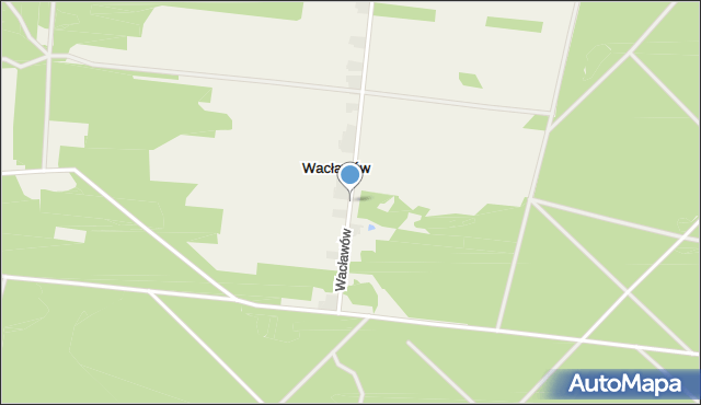 Wacławów gmina Aleksandrów, Wacławów, mapa Wacławów gmina Aleksandrów