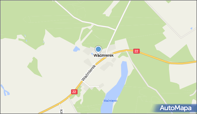 Waćmierek, Waćmierek, mapa Waćmierek