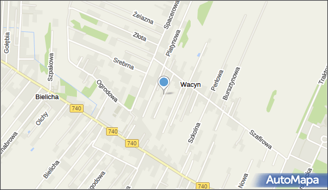 Wacyn, Wapienna, mapa Wacyn