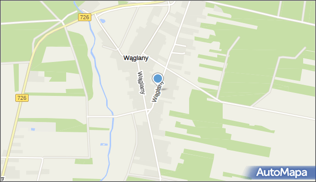 Wąglany, Wąglany, mapa Wąglany