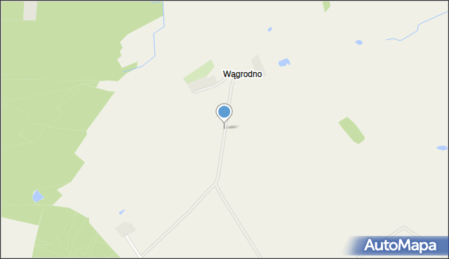 Wągrodno gmina Szczecinek, Wągrodno, mapa Wągrodno gmina Szczecinek