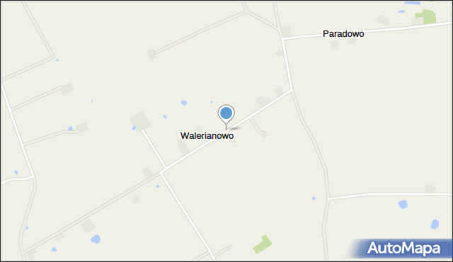 Walerianowo gmina Wierzbinek, Walerianowo, mapa Walerianowo gmina Wierzbinek