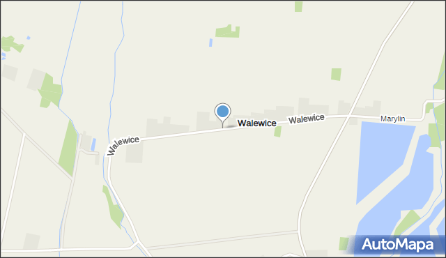Walewice gmina Bielawy, Walewice, mapa Walewice gmina Bielawy