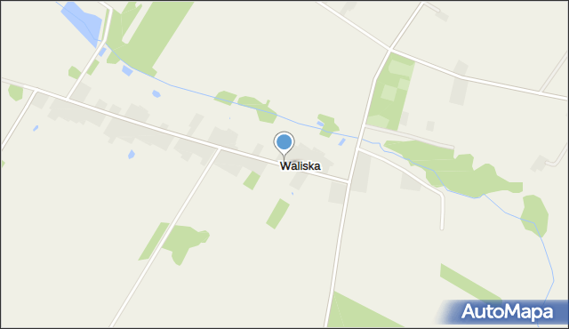 Waliska gmina Latowicz, Waliska, mapa Waliska gmina Latowicz