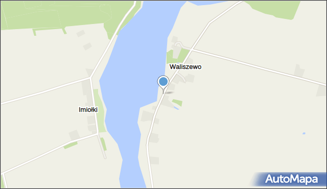 Waliszewo gmina Kłecko, Waliszewo, mapa Waliszewo gmina Kłecko