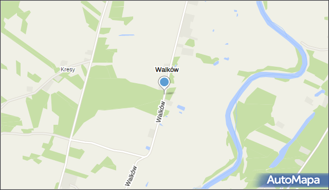 Walków, Walków, mapa Walków