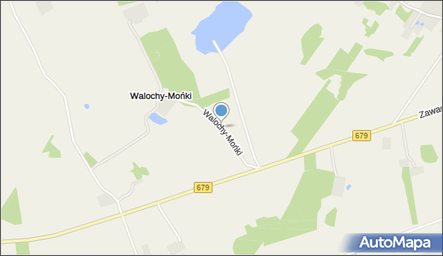 Walochy-Mońki, Walochy-Mońki, mapa Walochy-Mońki