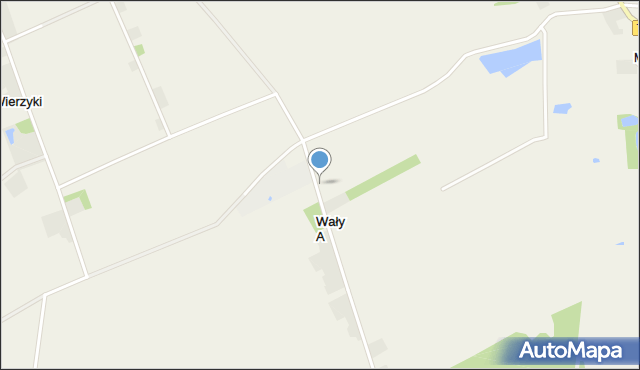 Wały A, Wały A, mapa Wały A