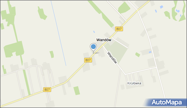 Wandów, Wandów, mapa Wandów